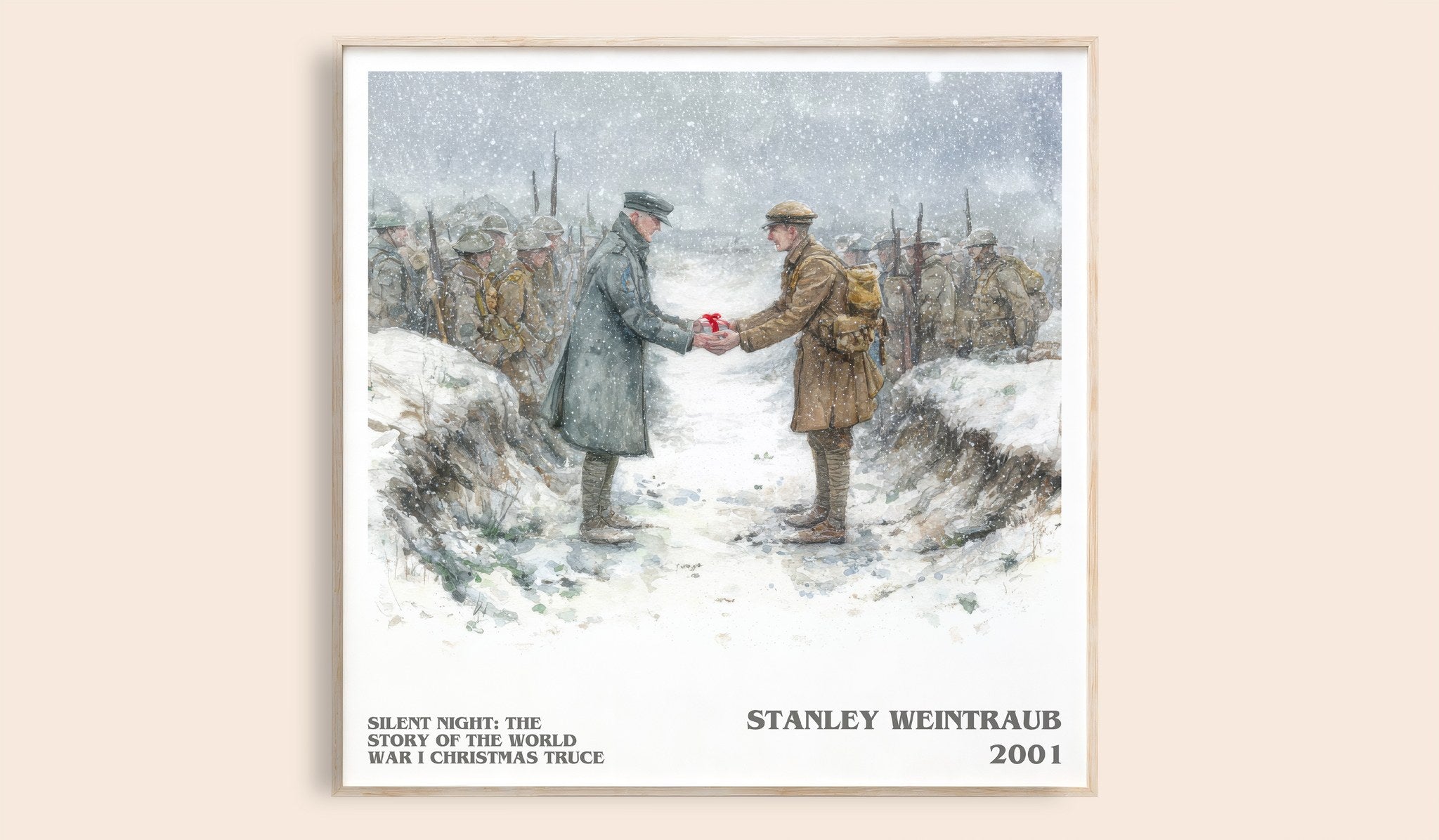 Silent Night: The Story Of The World War I Christmas Truce Literary Art Print by Stanley Weintraub
