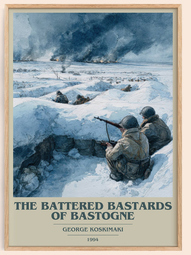 Battered Bastards Of Bastogne Book Cover Poster by George Koskimaki