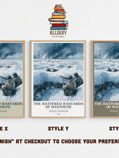 Battered Bastards Of Bastogne Book Cover Poster by George Koskimaki – Style X, Y and Z side by side – choose your finish
