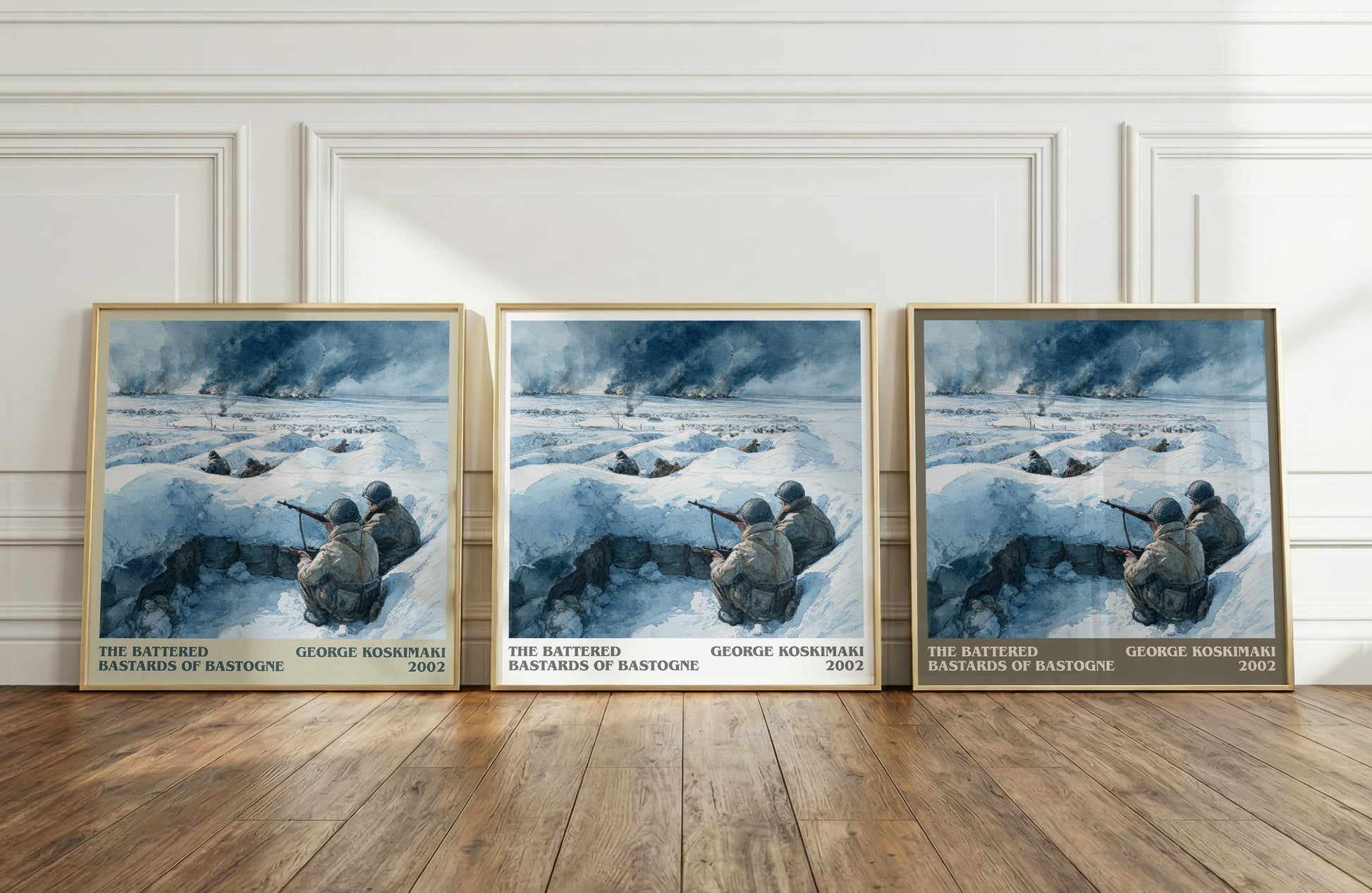 The Battered Bastards Of Bastogne literary print framed by window – literary home decor