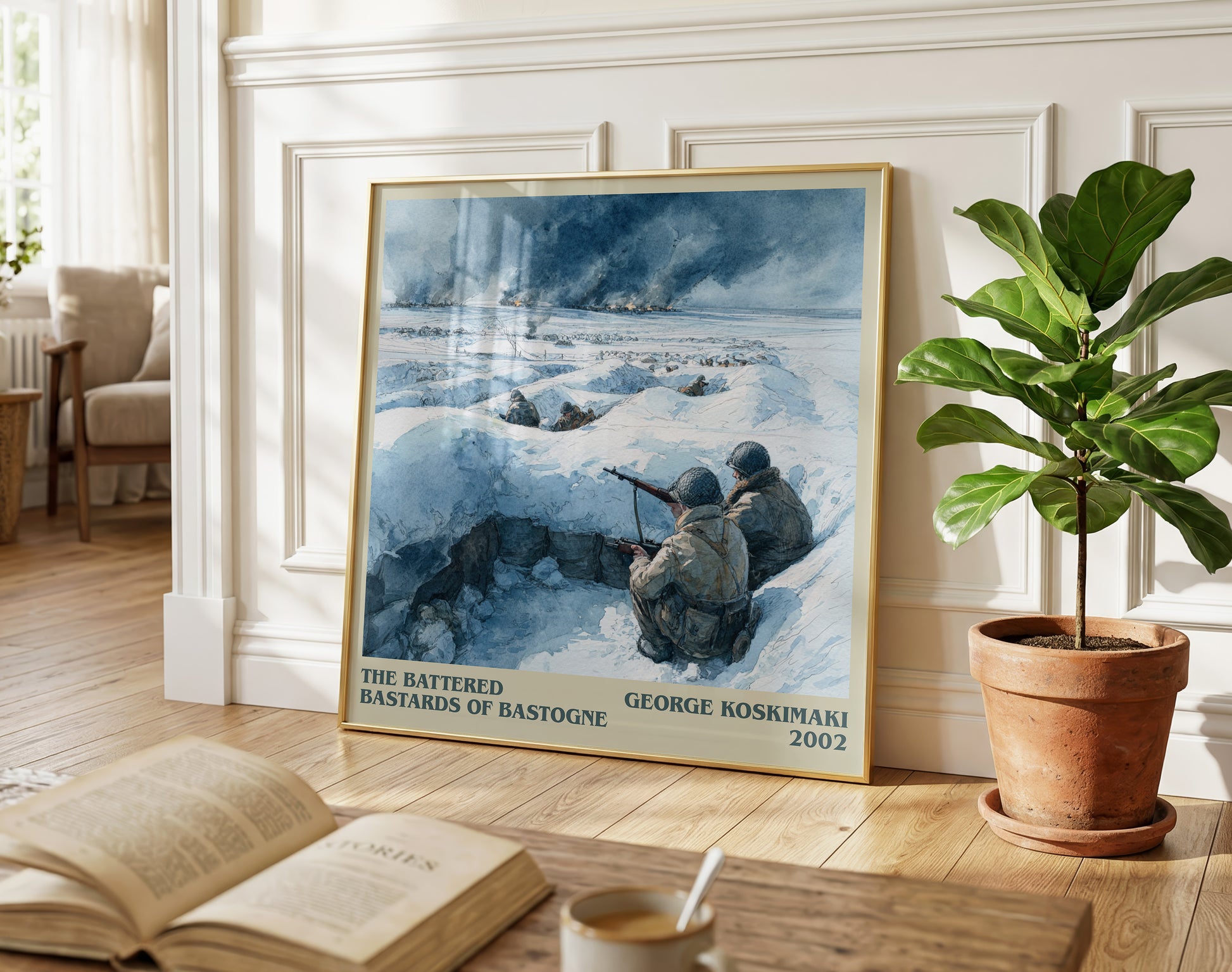 The Battered Bastards Of Bastogne literary poster paired in gallery wall – literary art prints