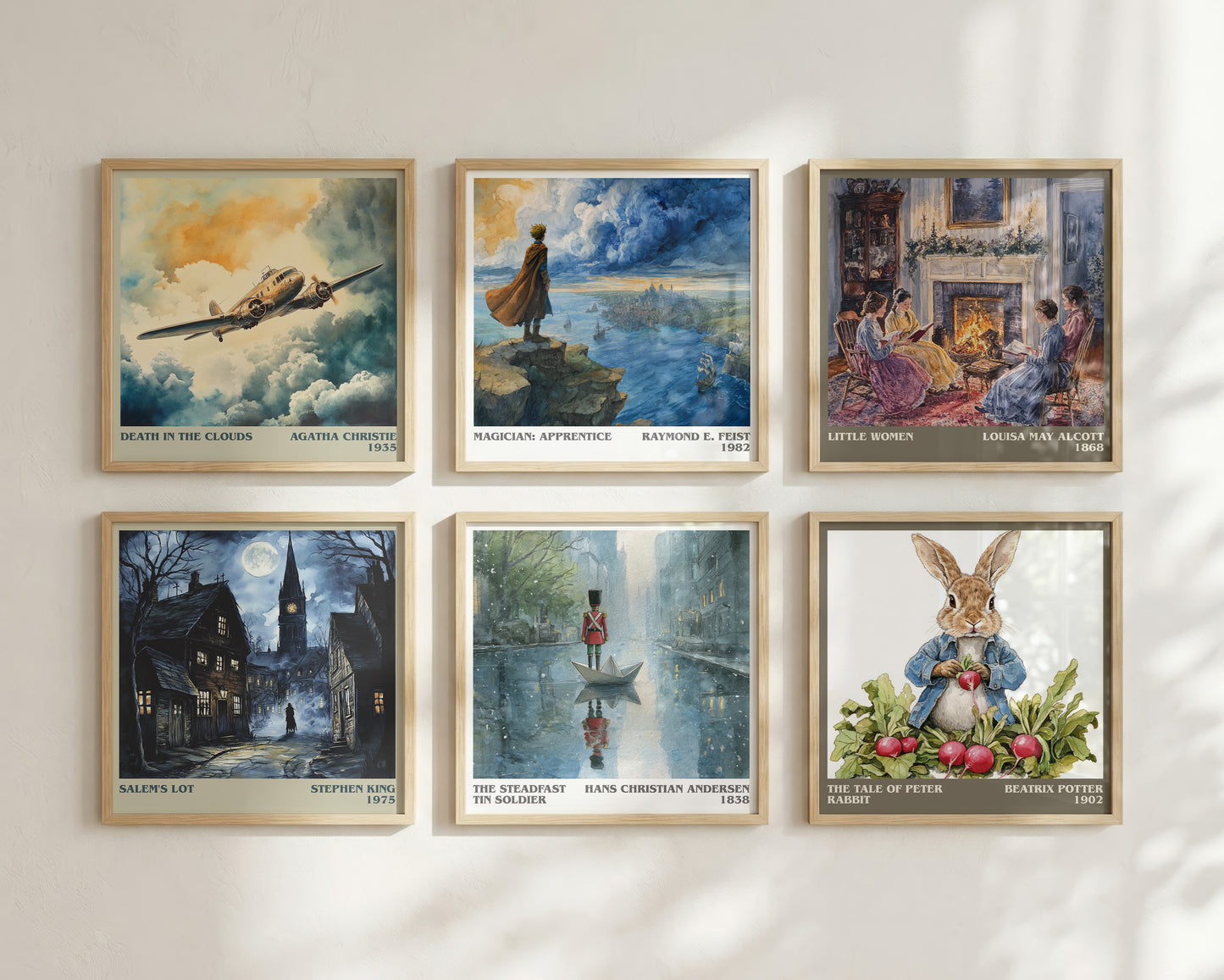 The Steadfast Tin Soldier literary book poster framed on wall – childrens wall art