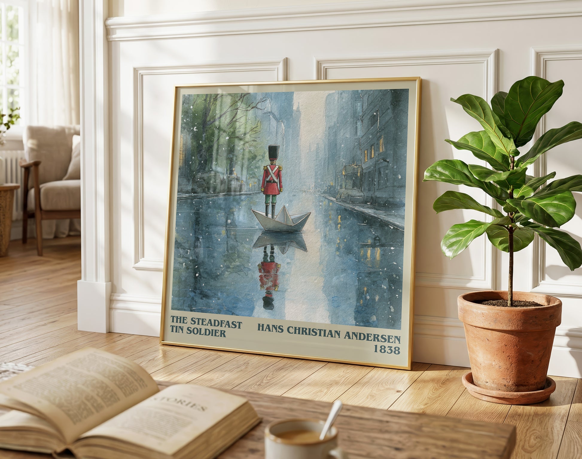 The Steadfast Tin Soldier literary poster paired in gallery wall – literary art prints