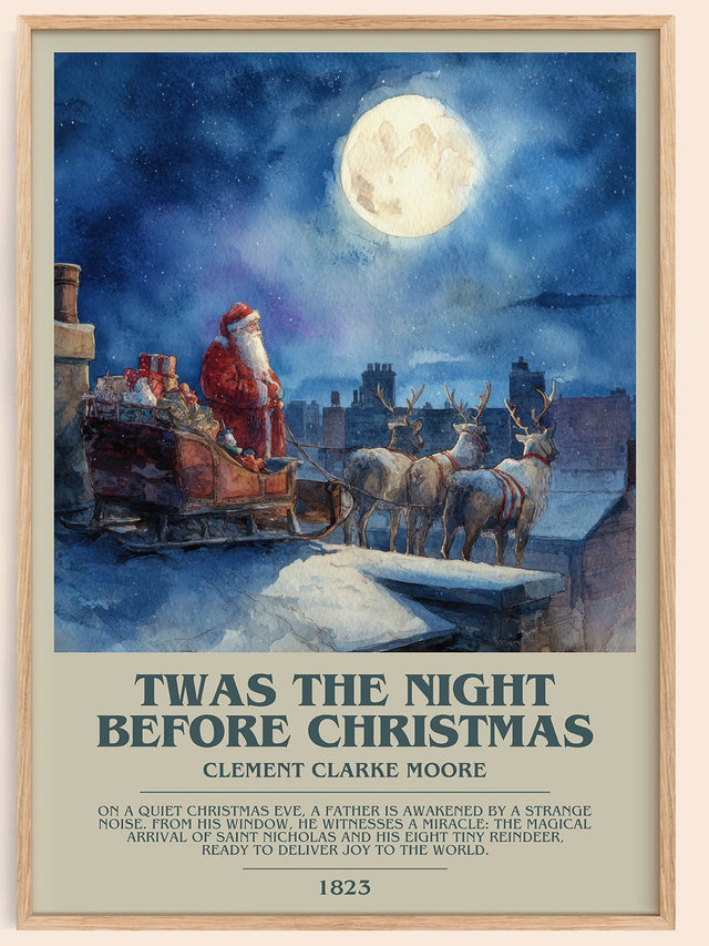 Twas The Night Before Christmas Bookish Wall Art by C. Moore