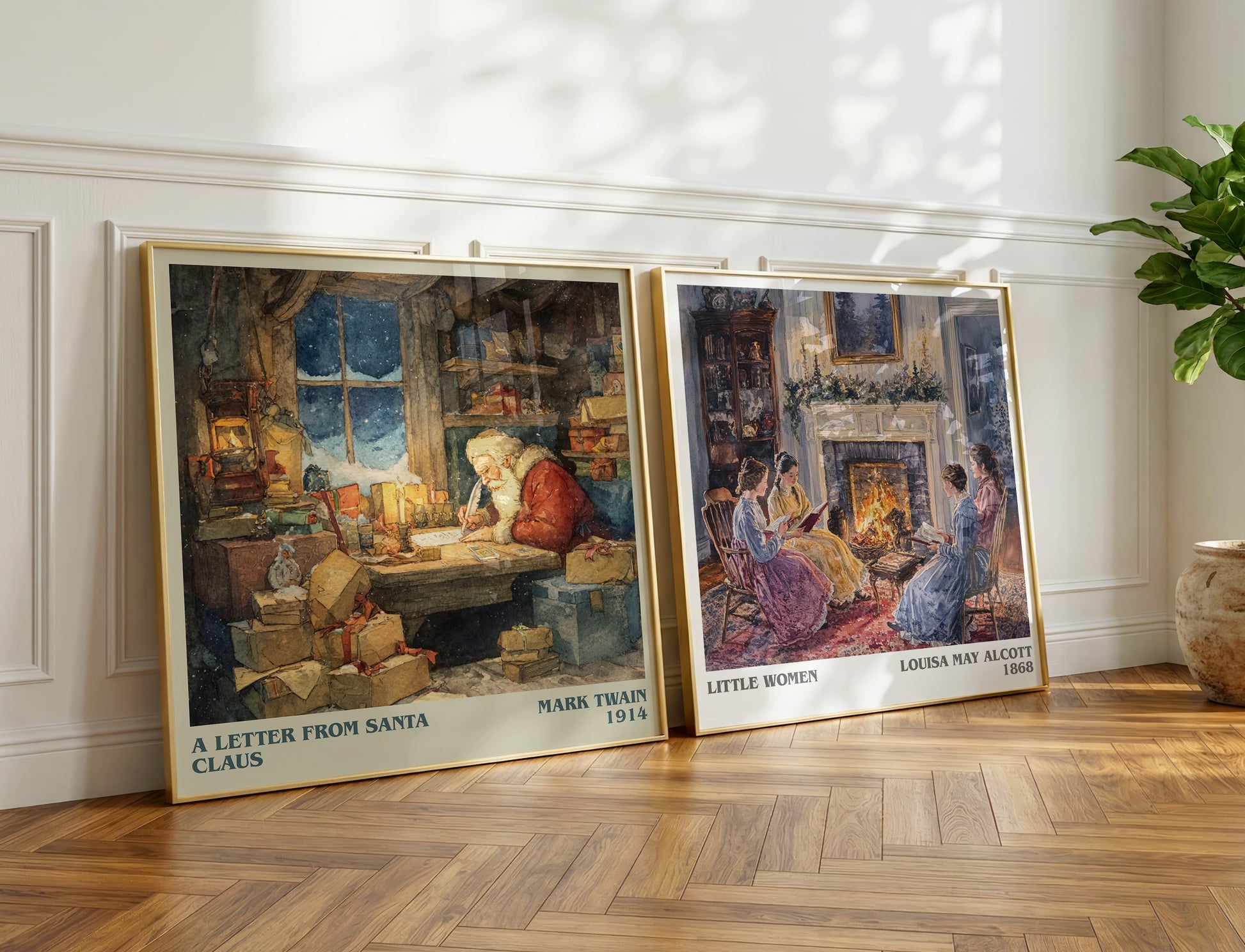 A Letter from Santa Claus book poster packaging – museum-quality print rolled in protective tube