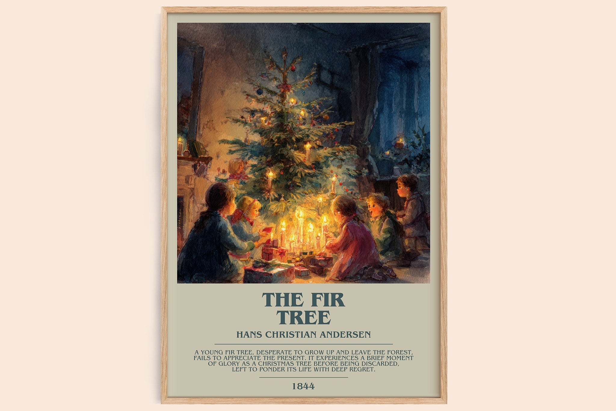 The Fir Tree Bookish Wall Art by Hans Christian Andersen