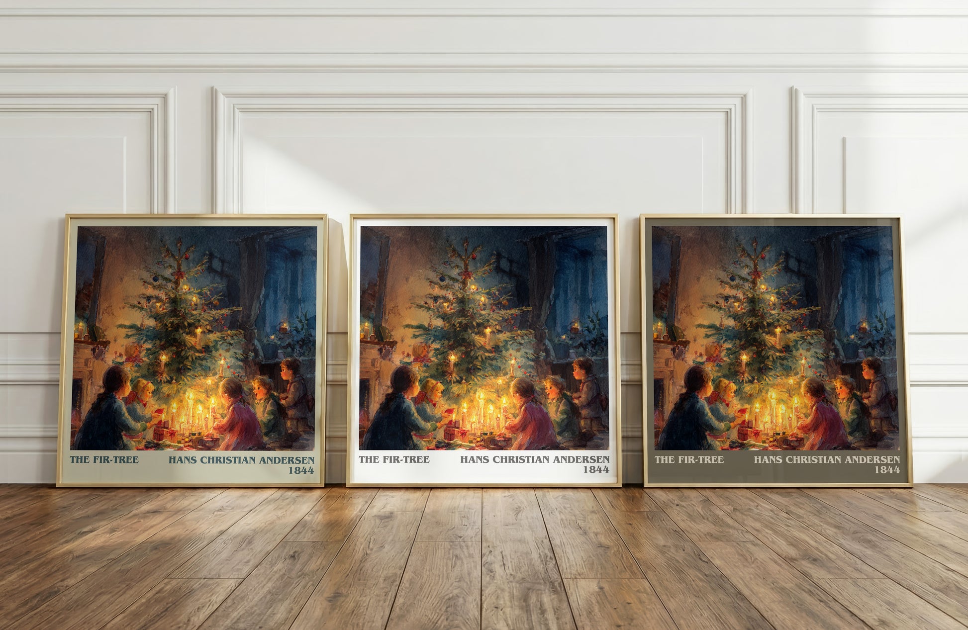 The Fir Tree literary print framed by window – literary home decor
