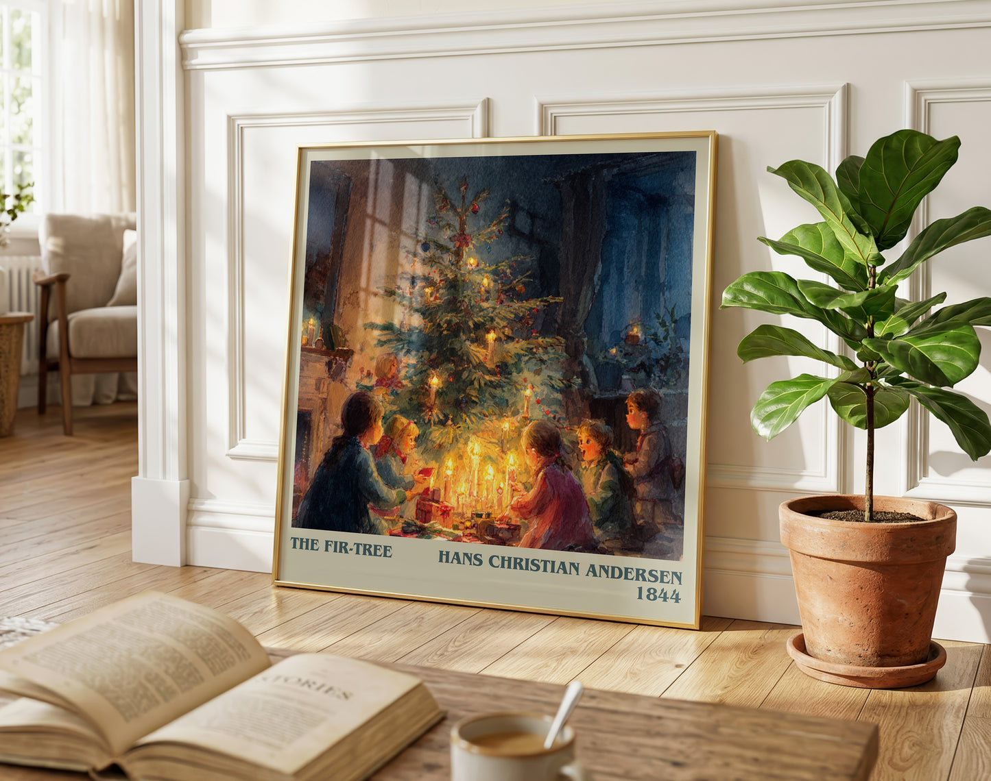 The Fir Tree literary poster paired in gallery wall – literary art prints