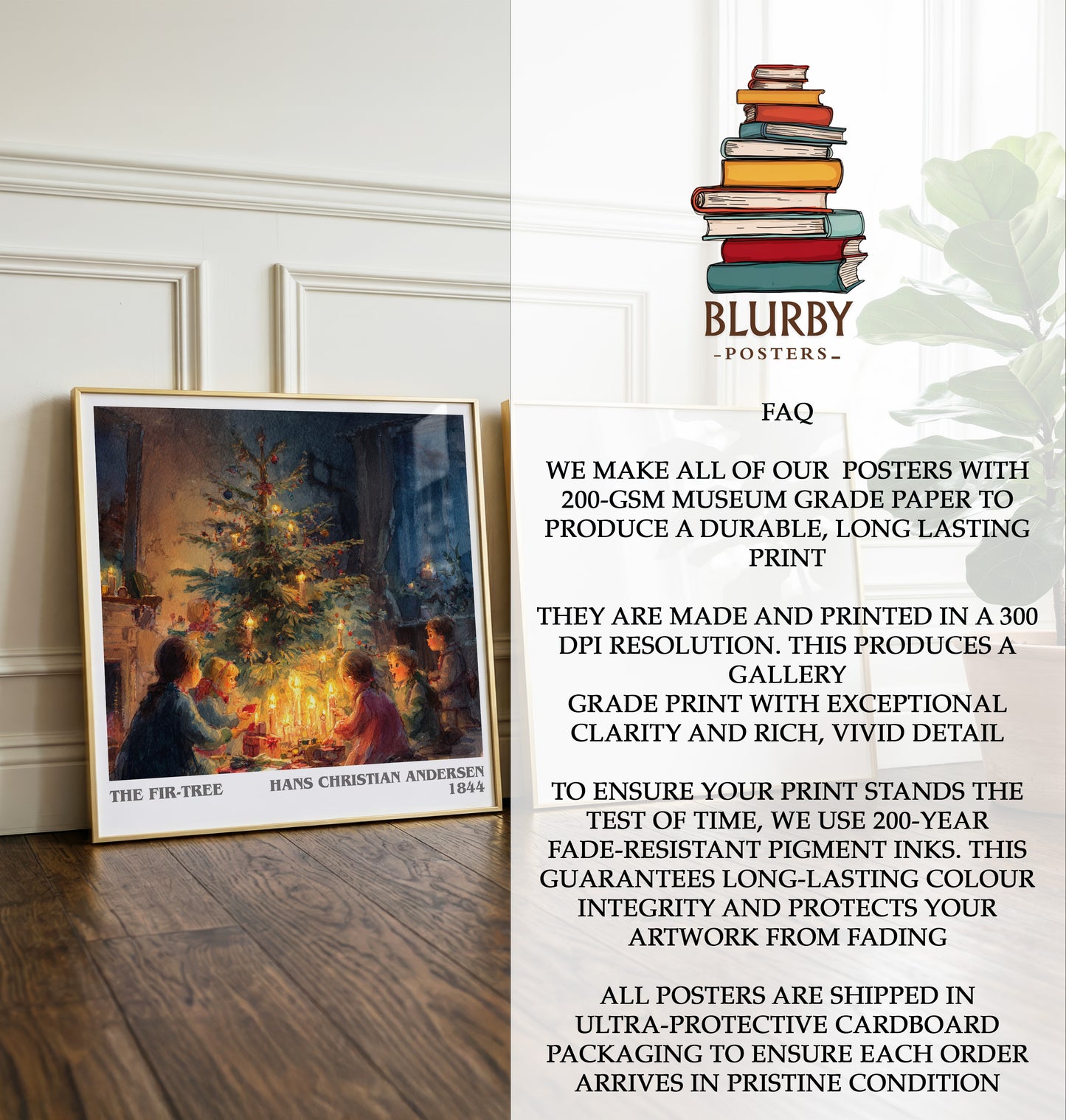 The Fir Tree Literary Art Print by Hans Christian Andersen