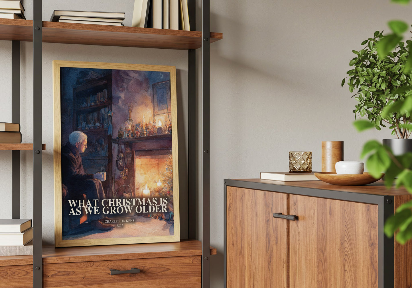 What Christmas Is As We Grow Older book watercolour illustration paper finish options – matte satin gloss