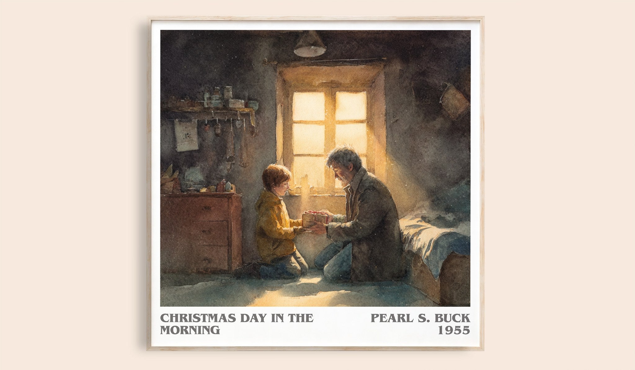 Christmas Day in the Morning Literary Art Print by Pearl S. Buck