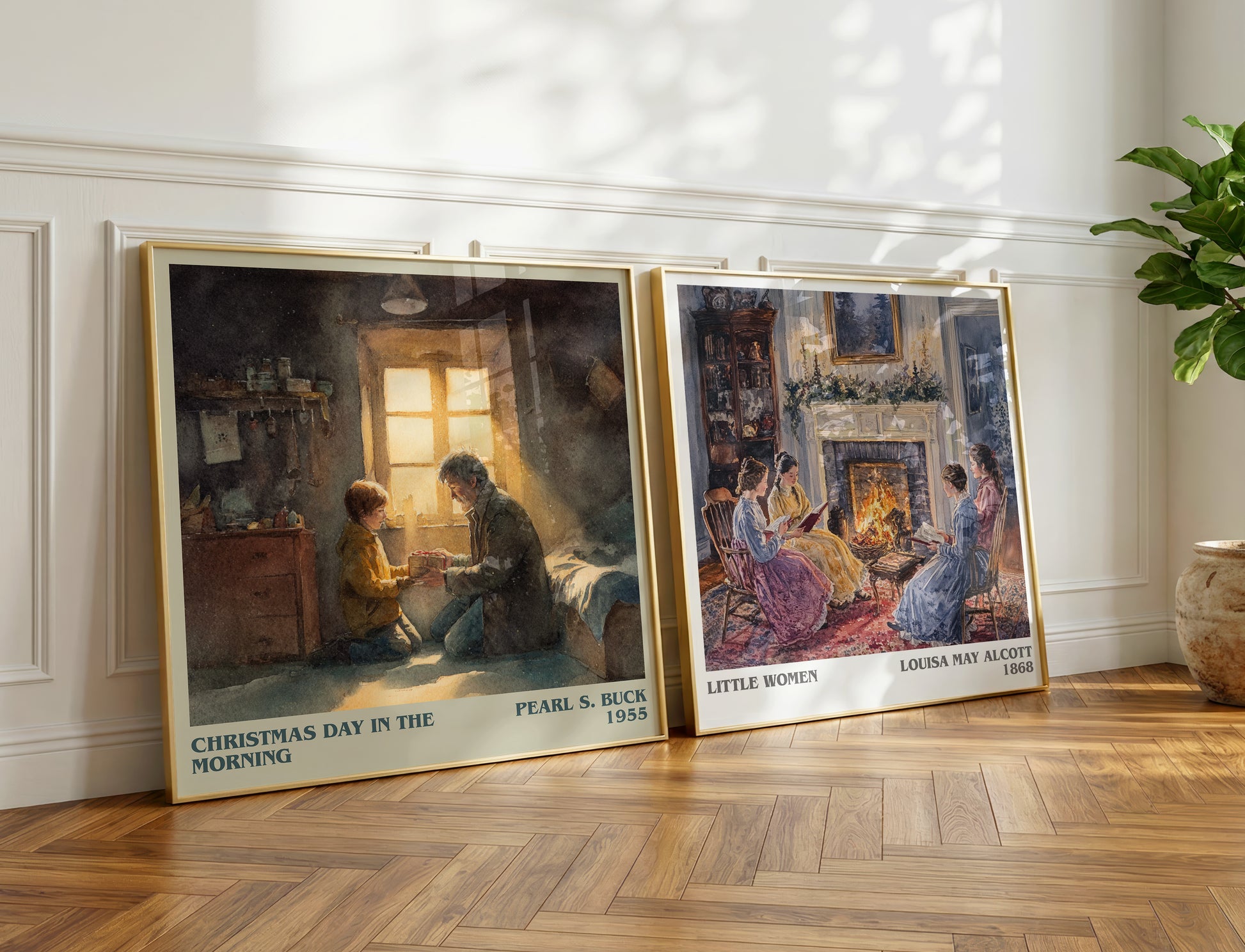 Christmas Day in the Morning book poster packaging – museum-quality print rolled in protective tube