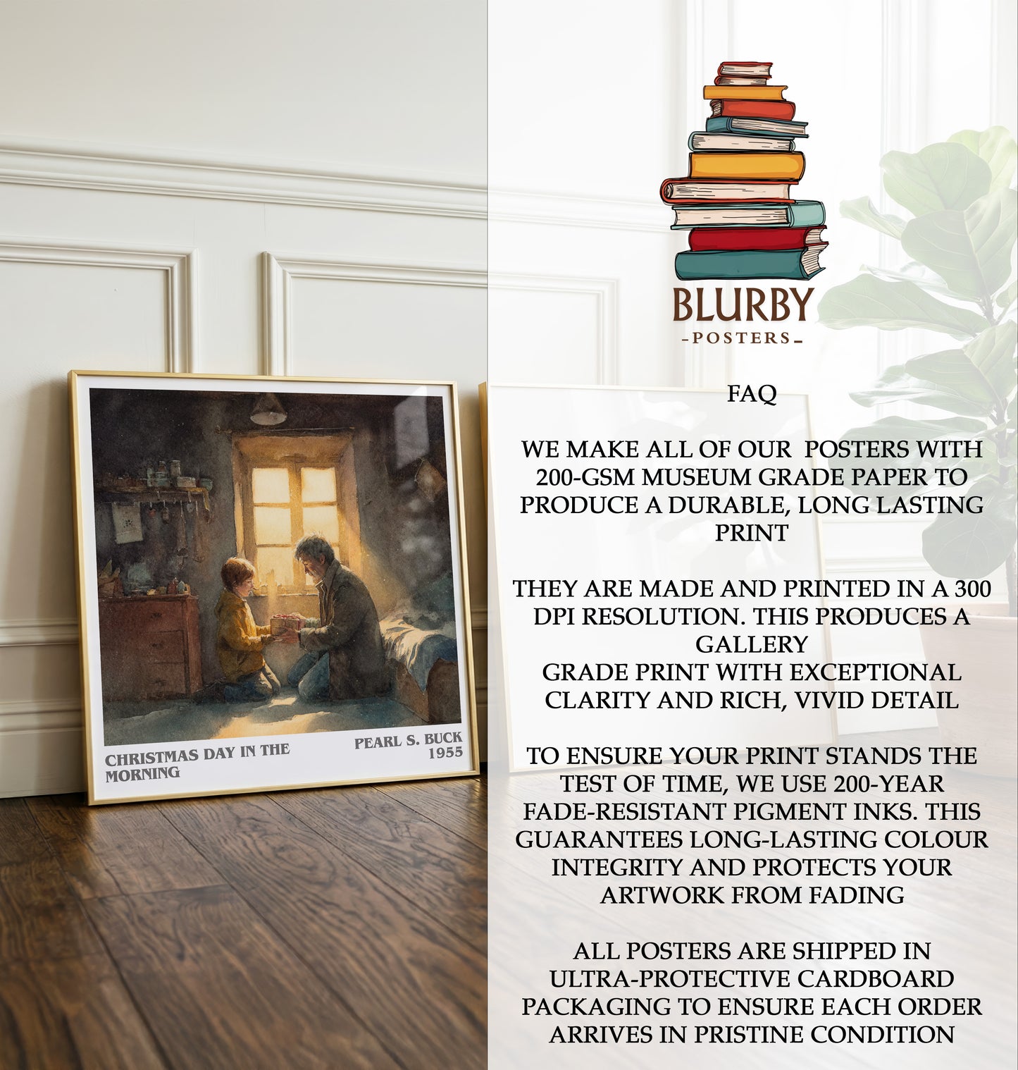 Christmas Day in the Morning Literary Art Print by Pearl S. Buck