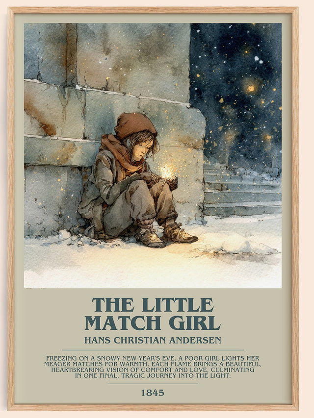 The Little Match Girl Bookish Wall Art by Hans Christian Andersen