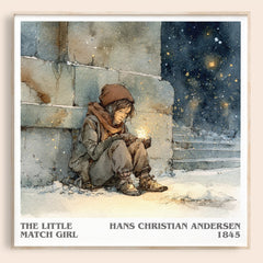 The Little Match Girl Literary Art Print by Hans Christian Andersen