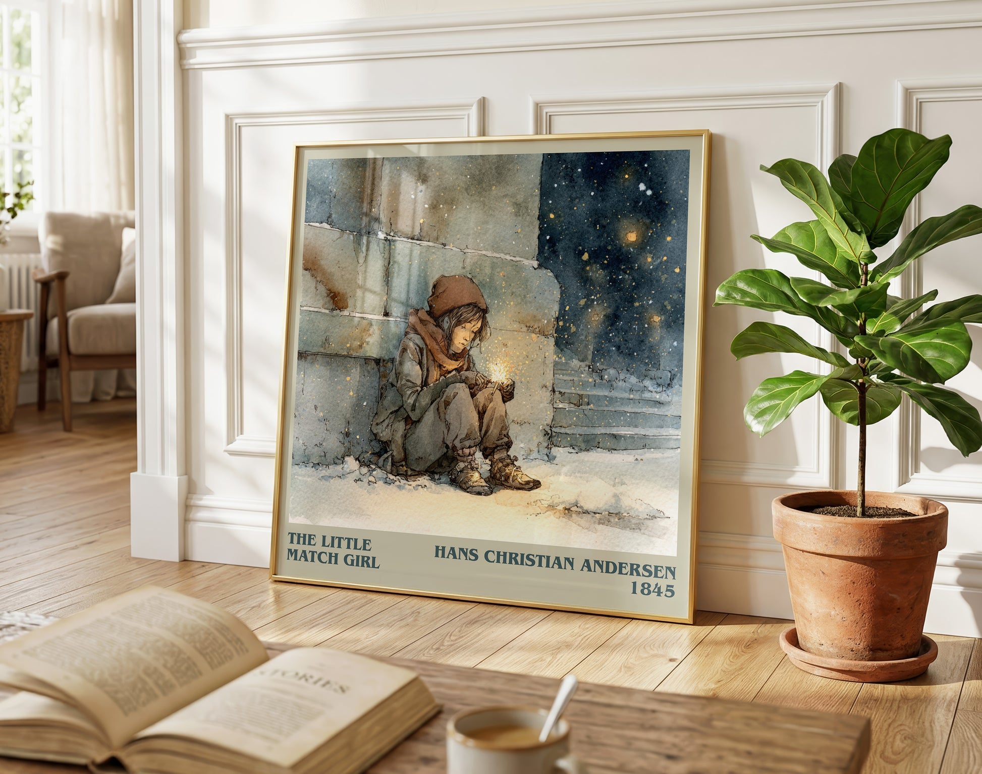 The Little Match Girl literary poster paired in gallery wall – literary art prints