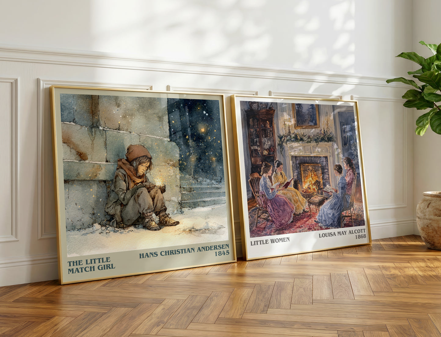 The Little Match Girl book poster packaging – museum-quality print rolled in protective tube