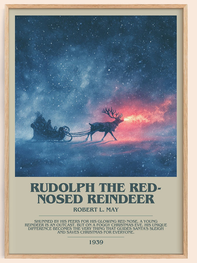 Rudolph the Red-Nosed Reindeer Bookish Wall Art by Robert L. May