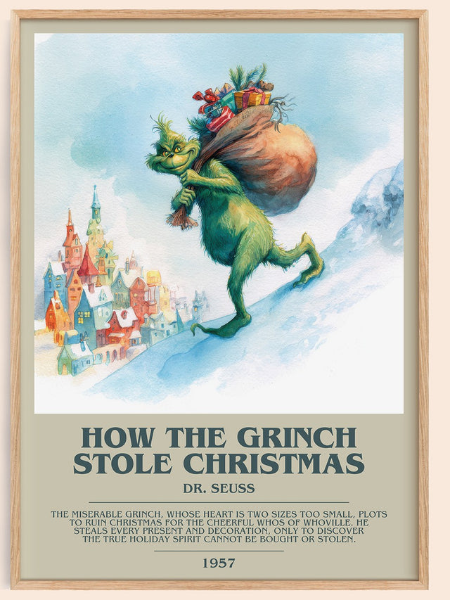 How the Grinch Stole Christmas Bookish Wall Art by Dr. Seuss