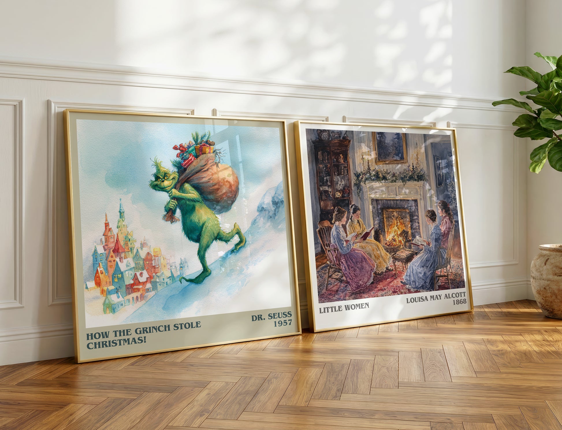 How the Grinch Stole Christmas book poster packaging – museum-quality print rolled in protective tube