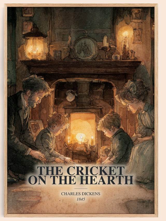 Cricket On The Hearth Book Watercolour Illustration by Charles Dickens