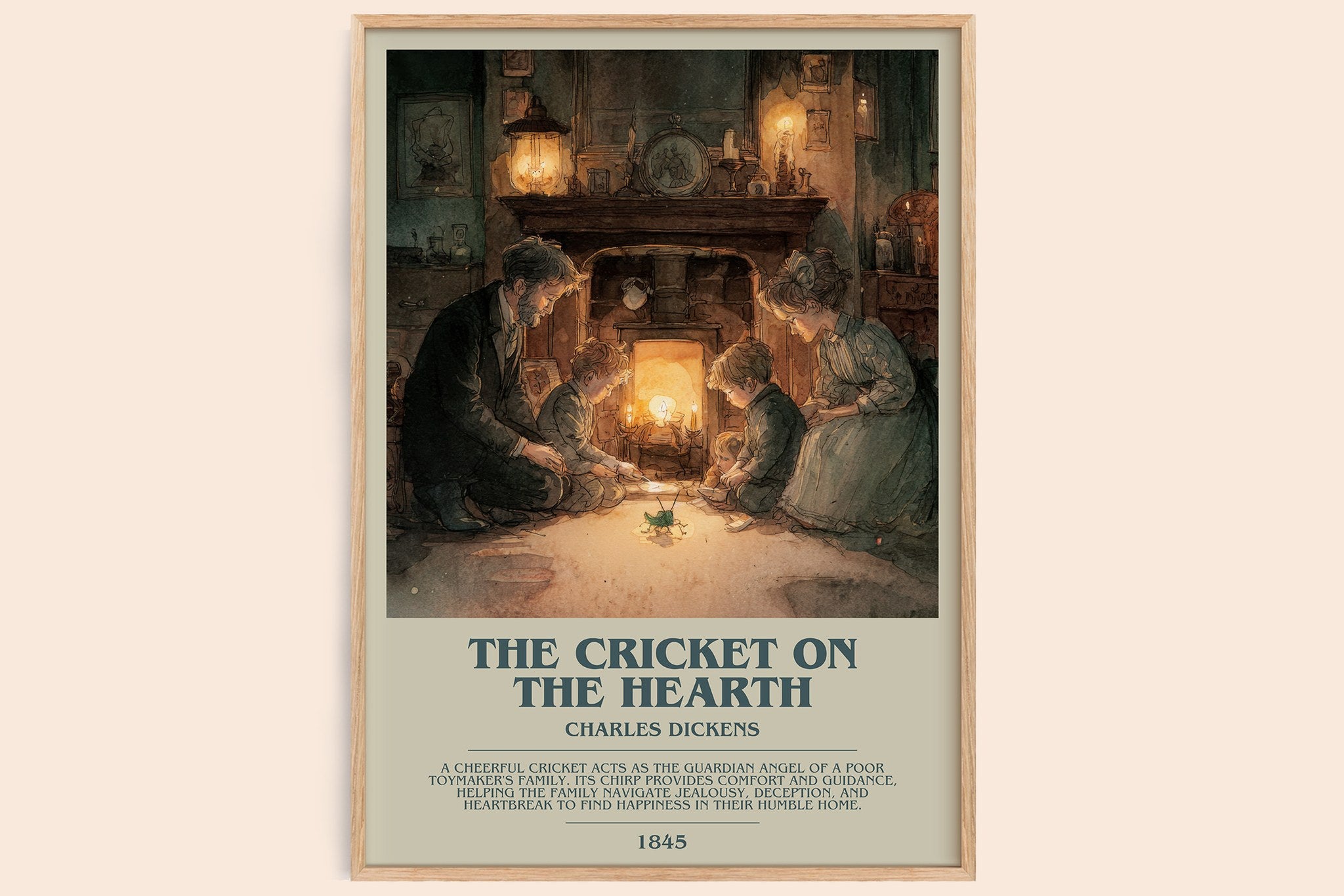 The Cricket On The Hearth Bookish Wall Art by Charles Dickens