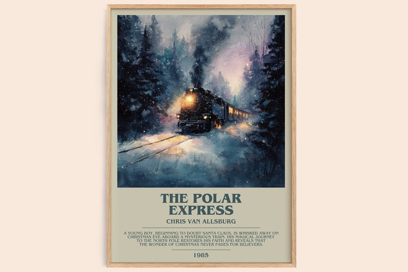 The Polar Express Bookish Wall Art by Chris Van Allsburg (Modern style)