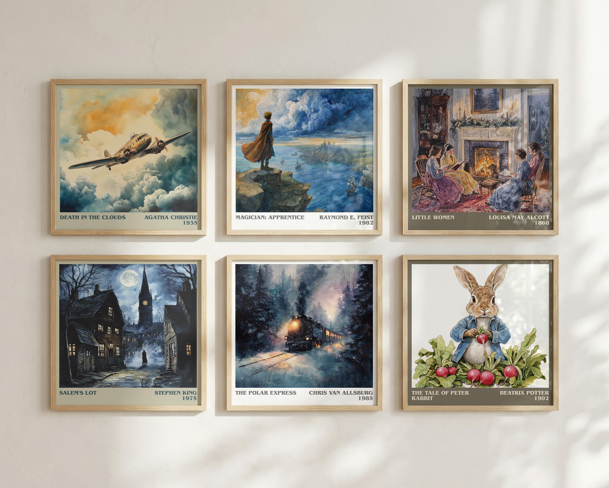 The Polar Express literary book poster framed on wall – childrens wall art