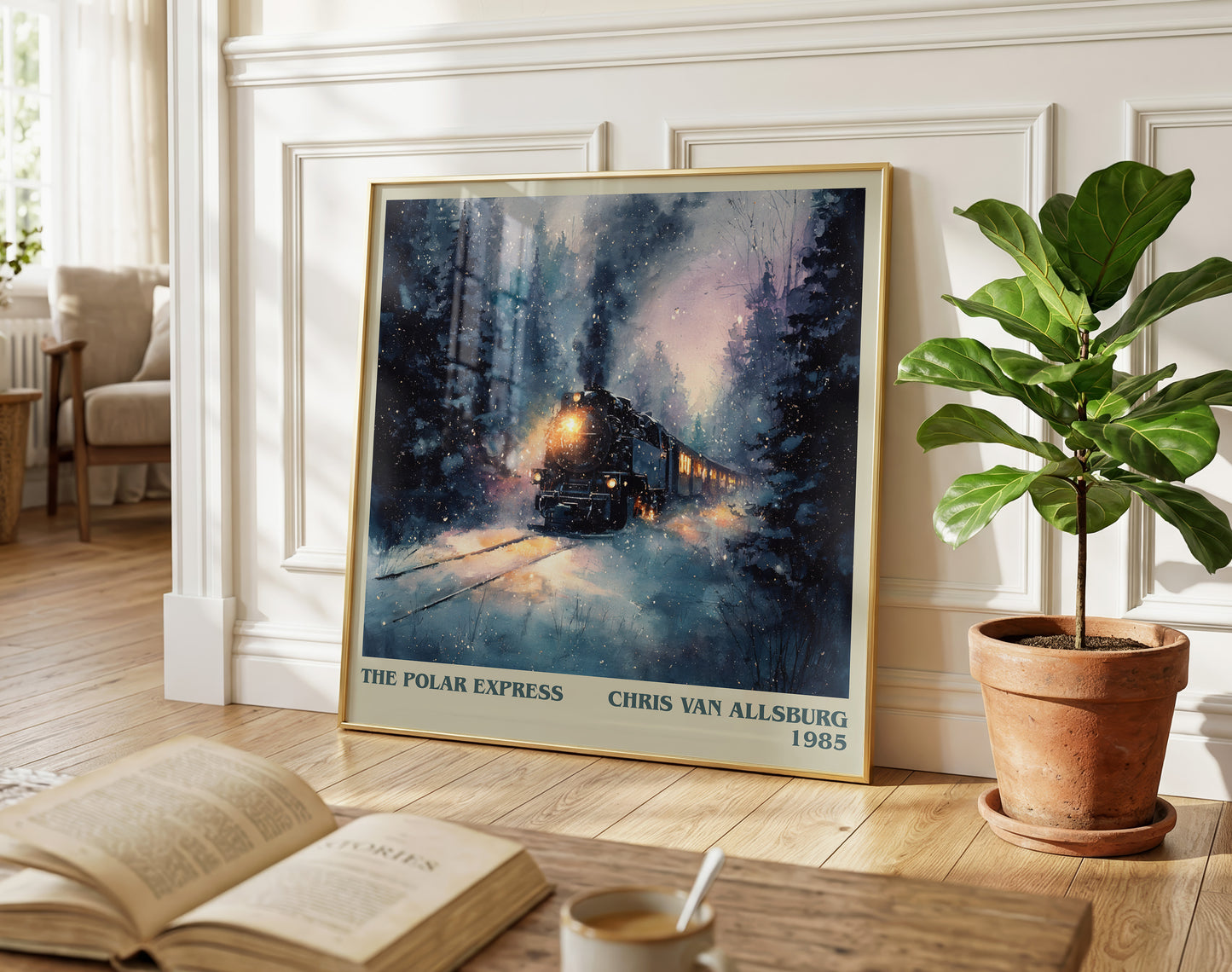 The Polar Express literary poster paired in gallery wall – literary art prints