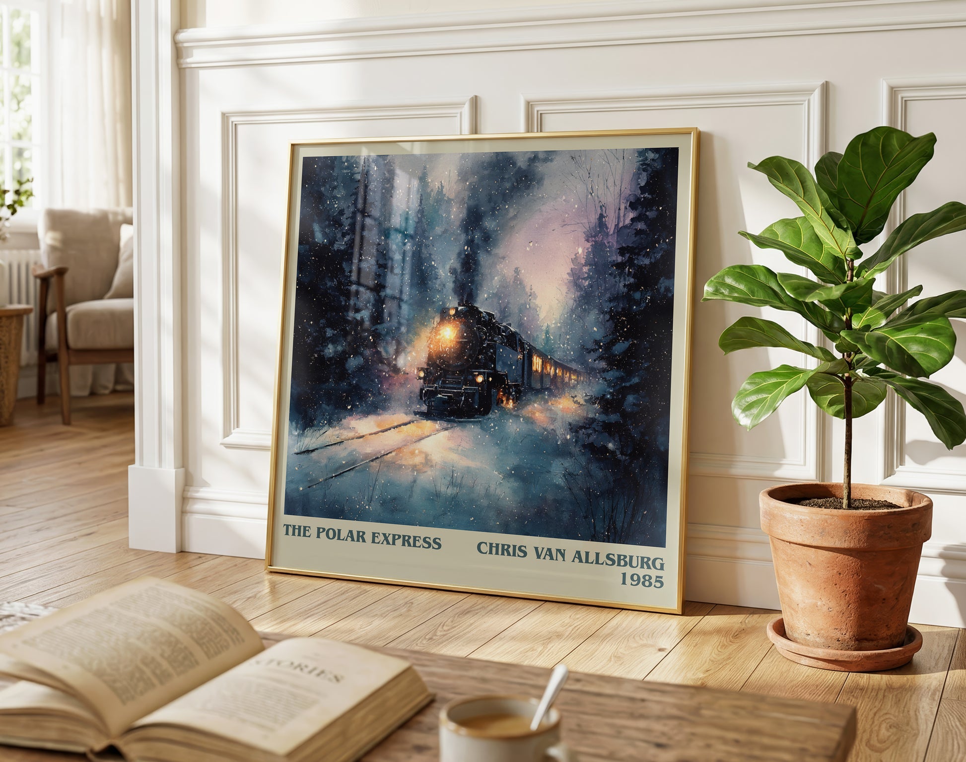 The Polar Express literary poster paired in gallery wall – literary art prints