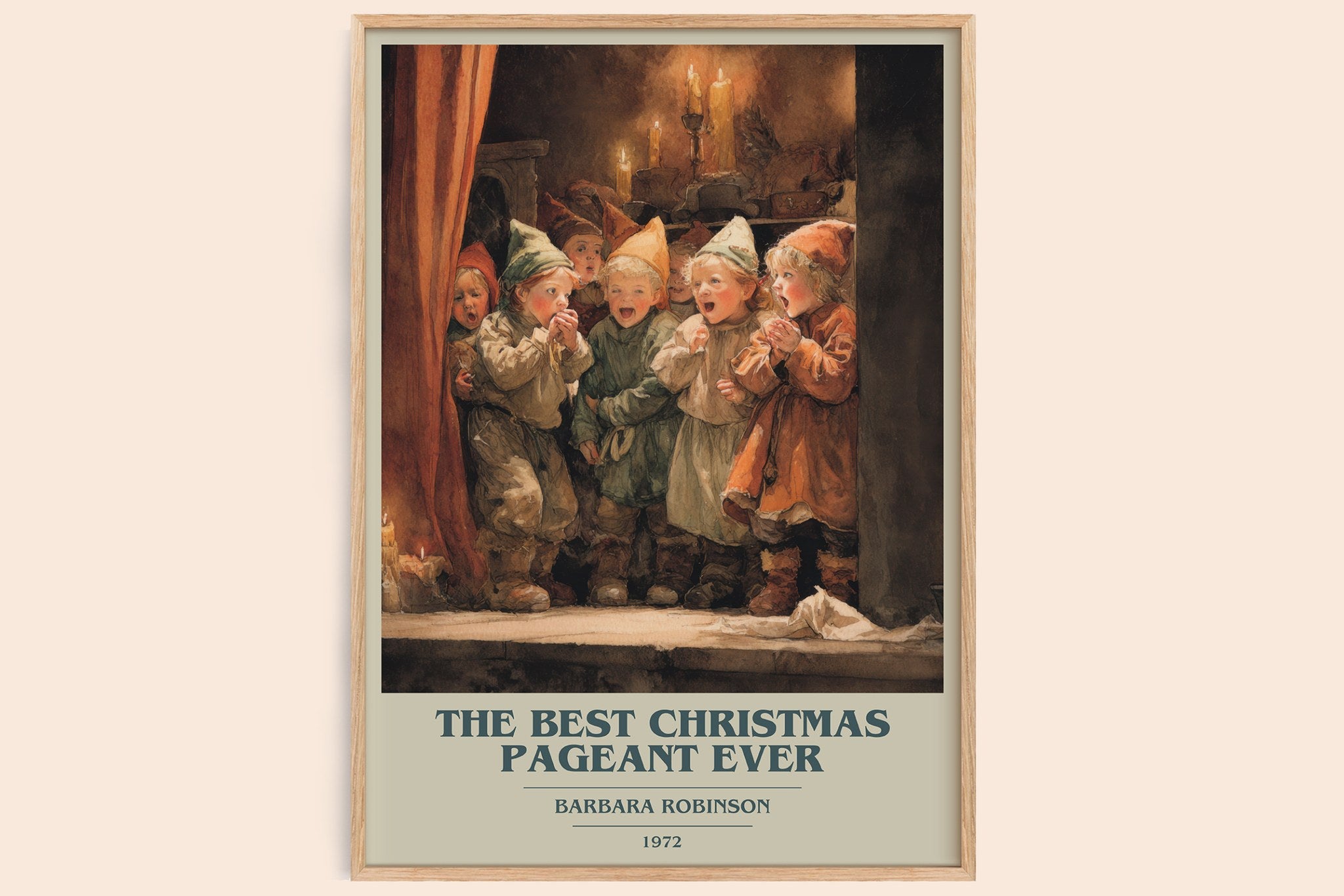 The Best Christmas Pageant Ever Book Cover Poster by Barbara Robinson