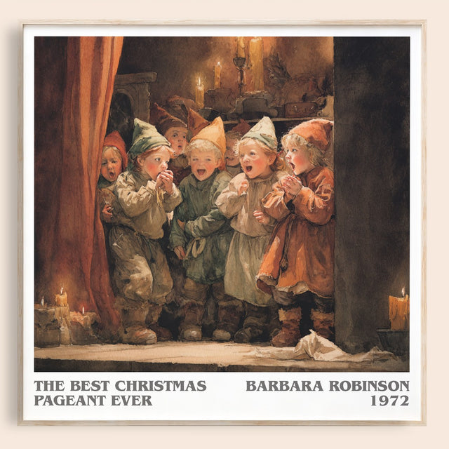 The Best Christmas Pageant Ever Literary Art Print by Barbara Robinson