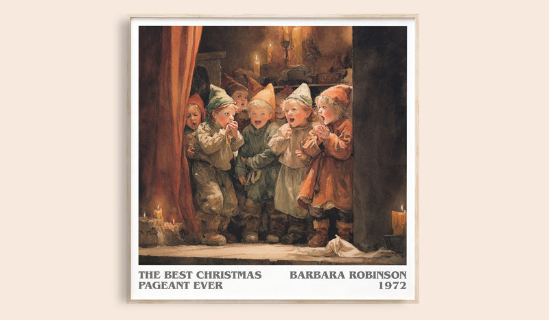 The Best Christmas Pageant Ever Literary Art Print by Barbara Robinson (Square style)