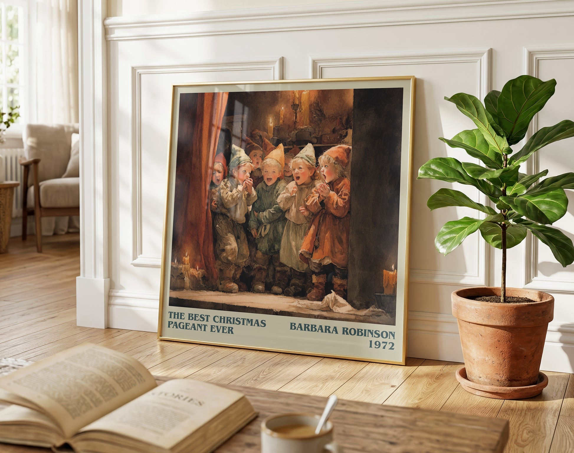 The Best Christmas Pageant Ever literary poster paired in gallery wall – literary art prints