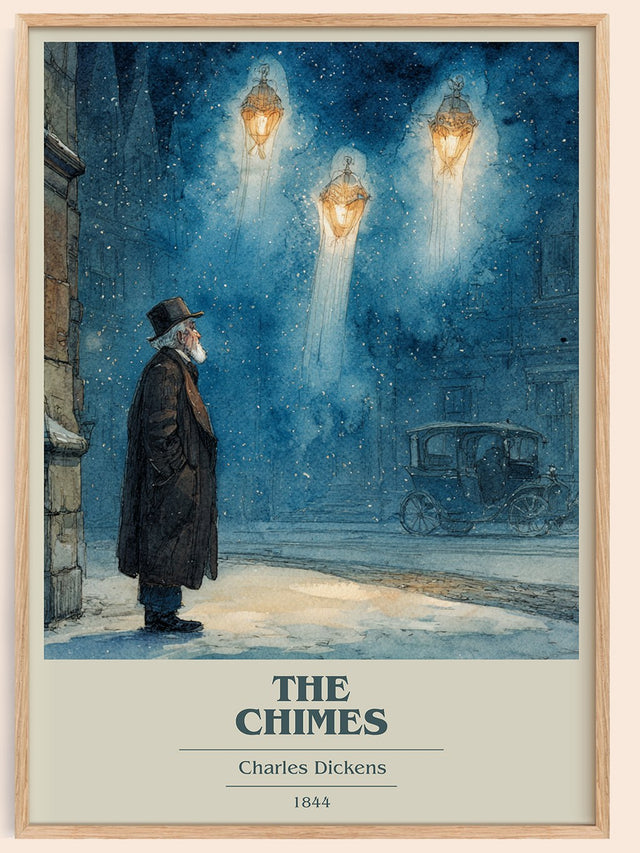 The Chimes Book Cover Poster by Charles Dickens