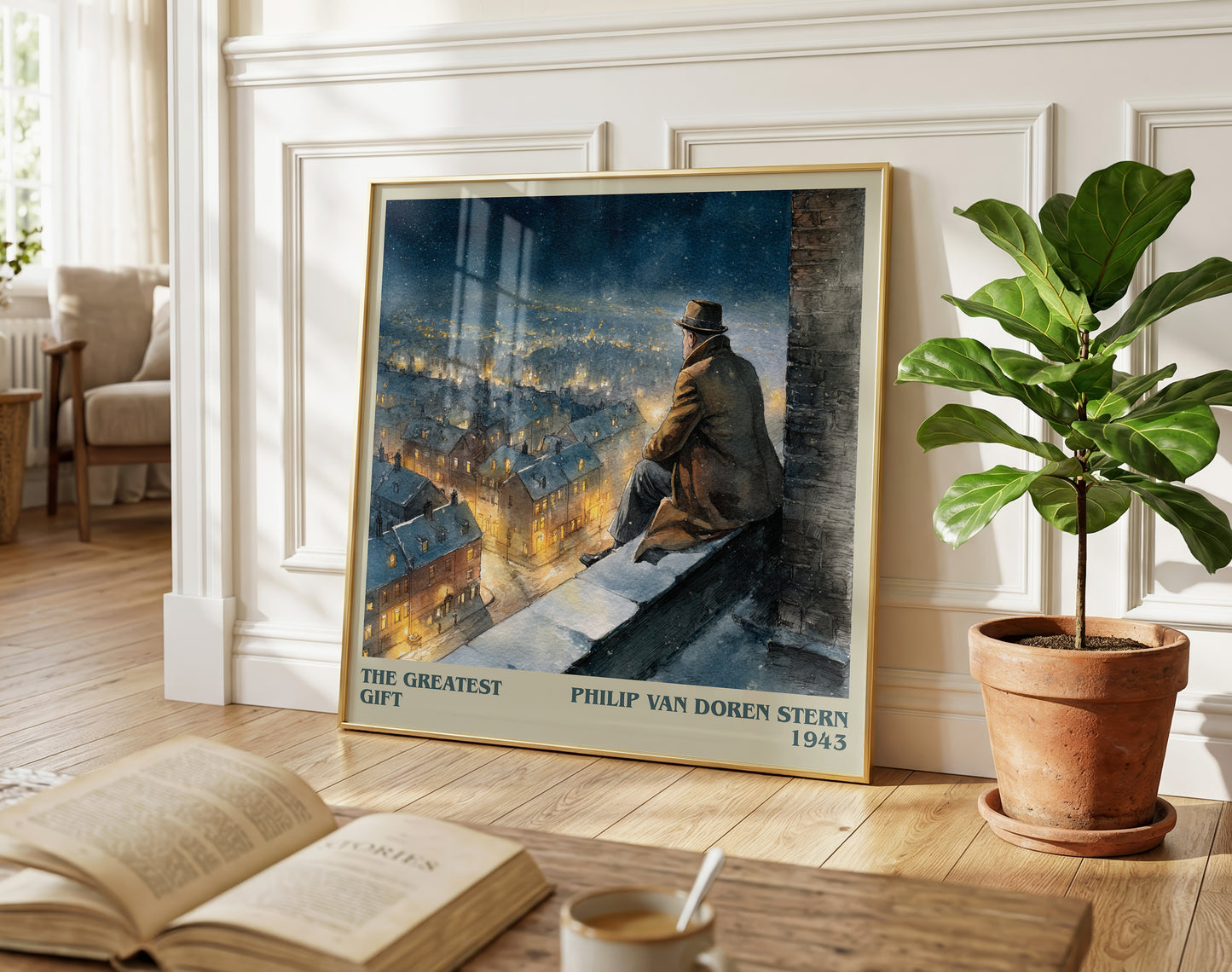 The Greatest Gift literary poster paired in gallery wall – literary art prints