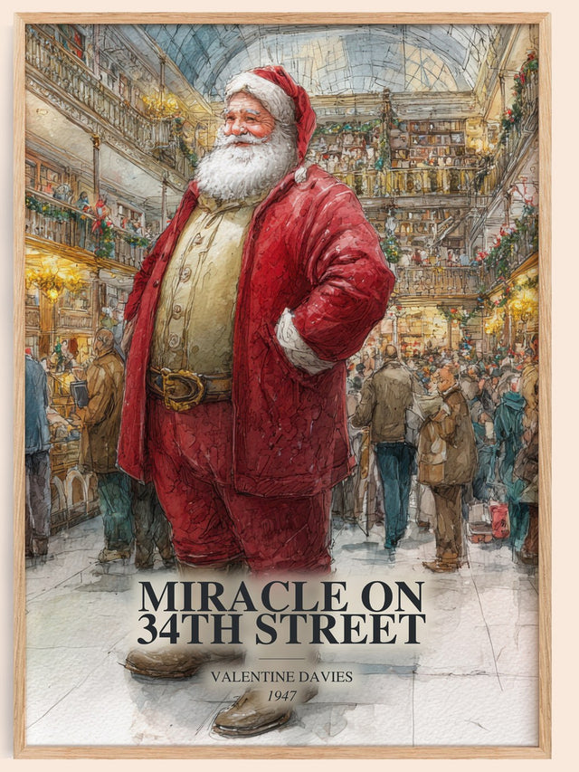 Miracle On 34Th Street Book Watercolour Illustration by V. Davies