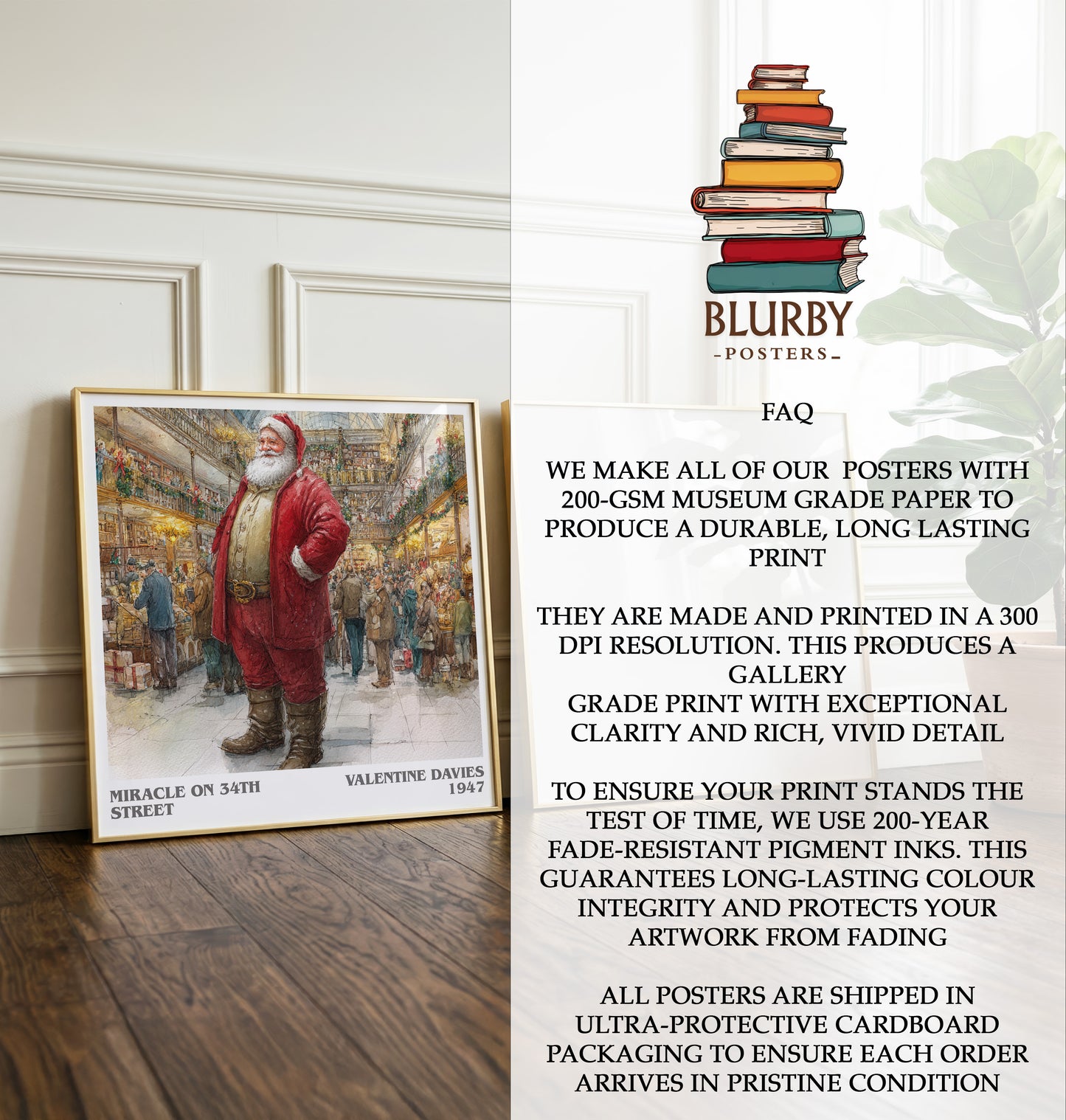 Miracle On 34th Street Literary Art Print by VALENTINE DAVIES