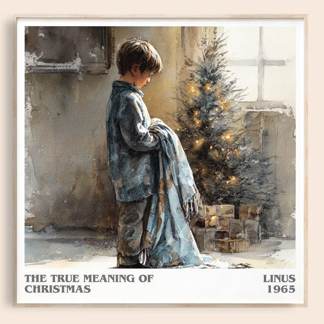 The True Meaning Of Christmas Literary Art Print by Linus