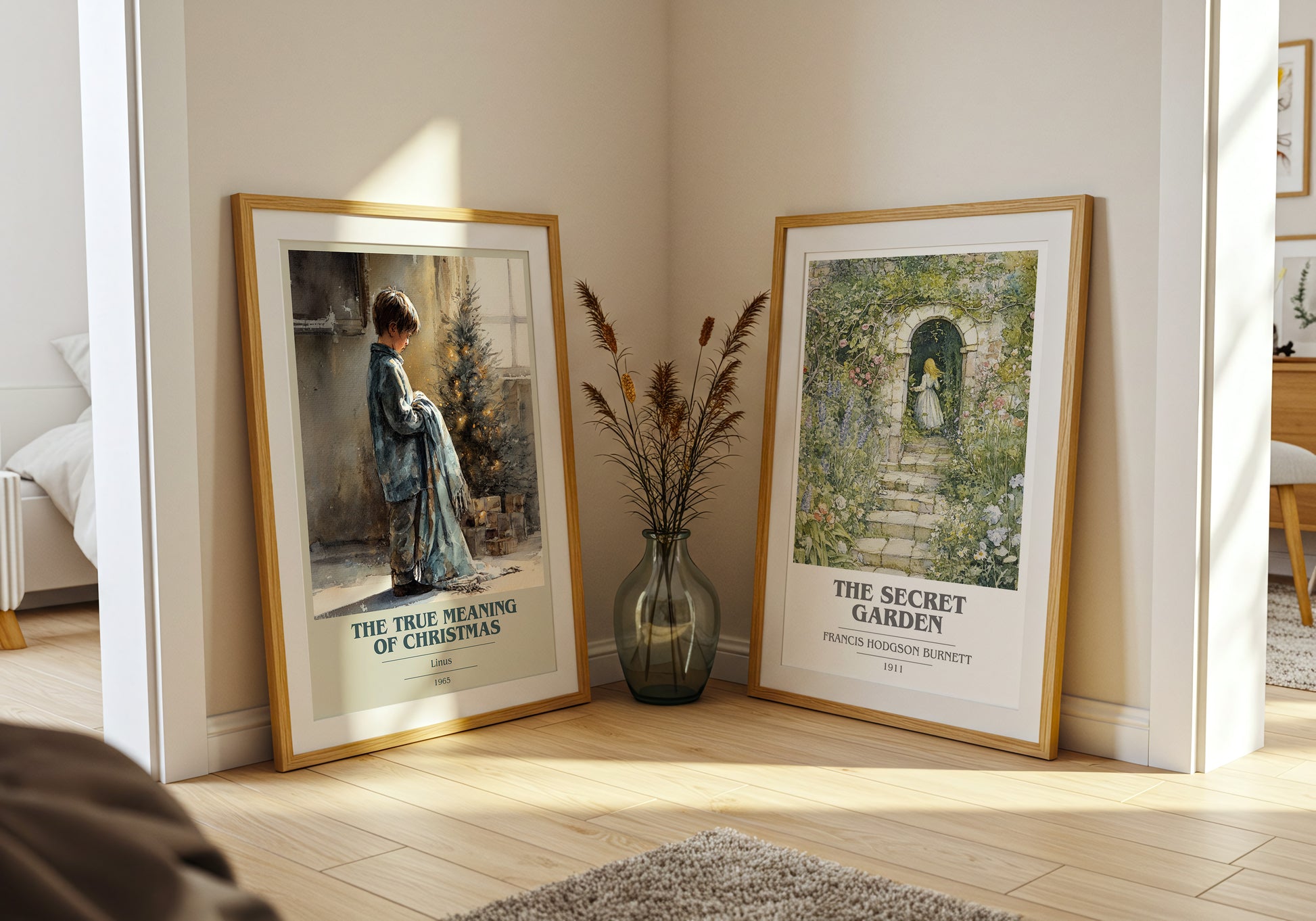 The True Meaning Of Christmas book cover book poster framed on wall – childrens wall art