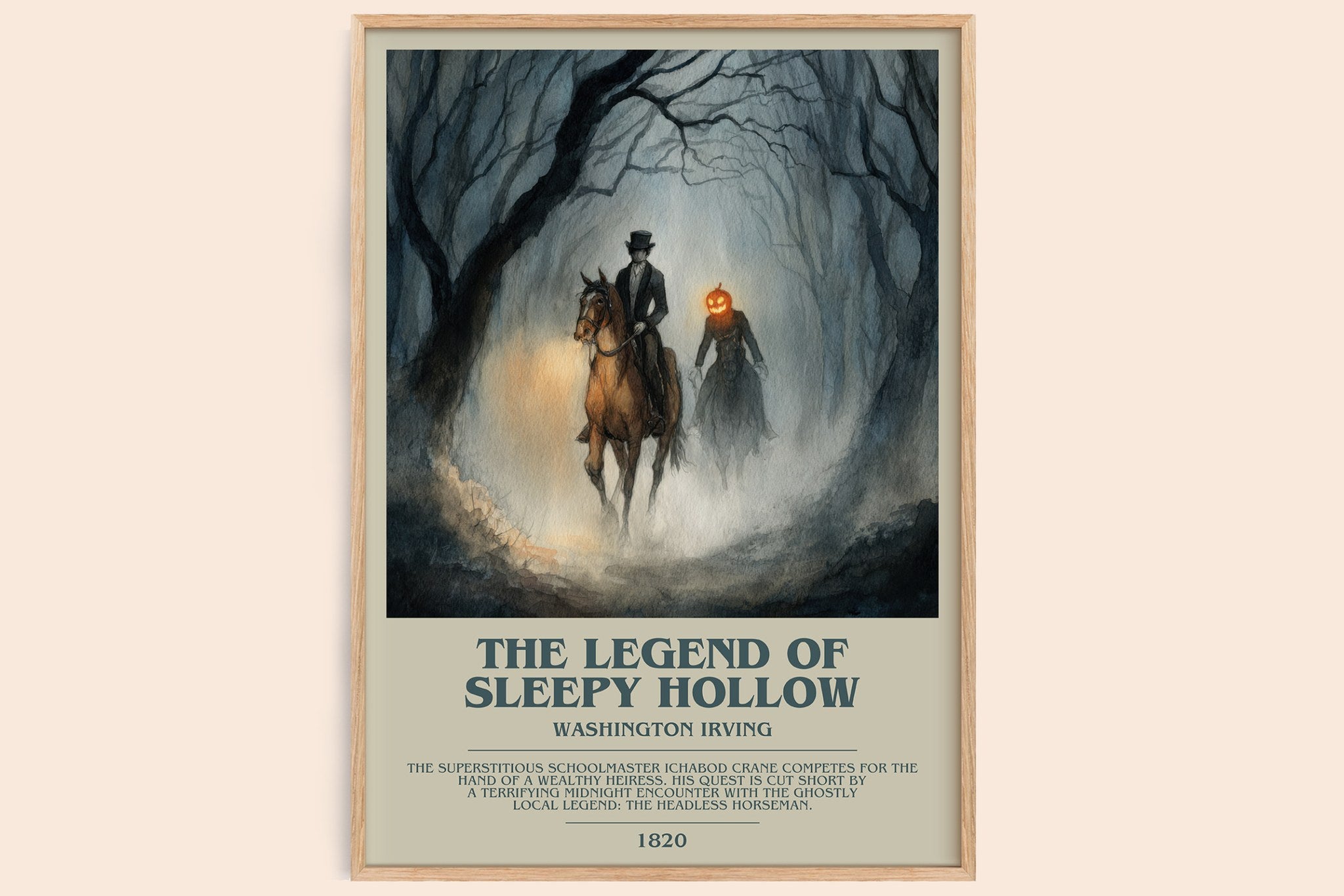 The Legend Of Sleepy Hollow Bookish Wall Art by Washington Irving