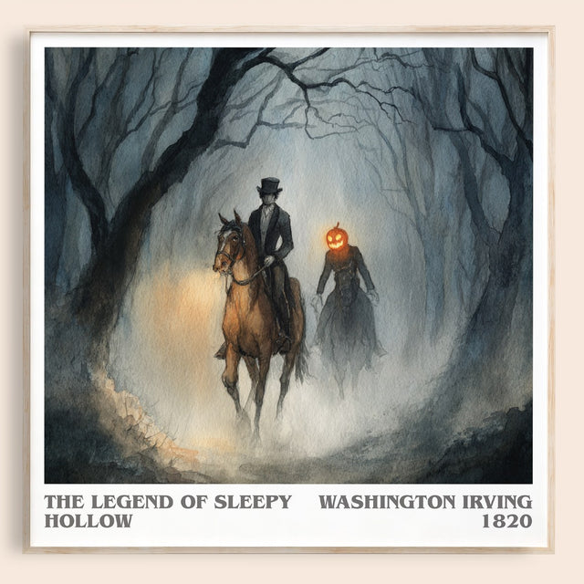 The Legend Of Sleepy Hollow Literary Art Print by Washington Irving