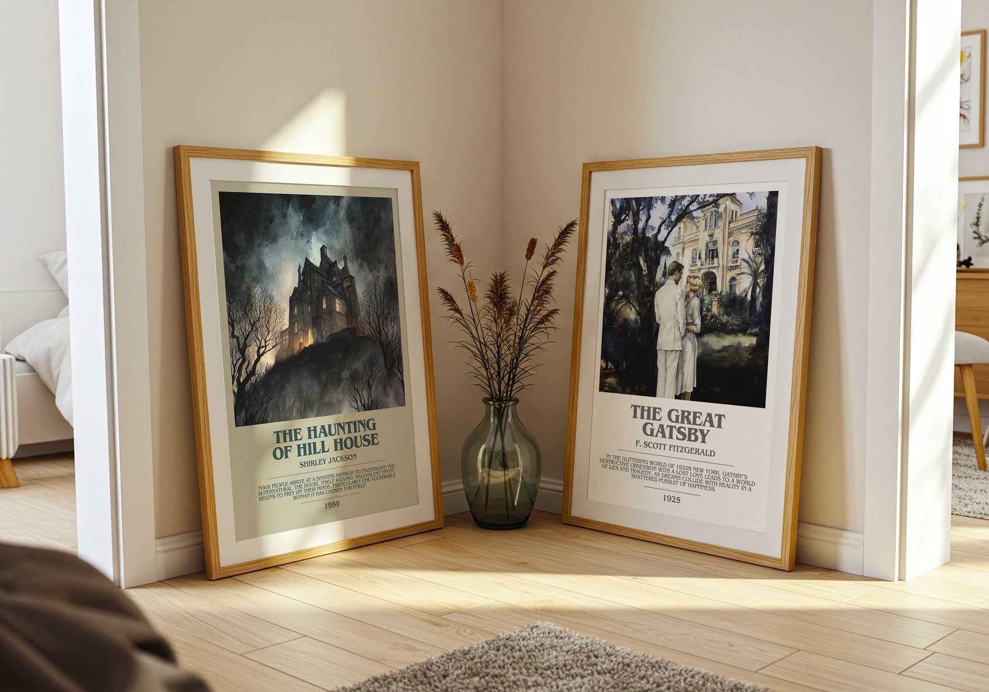 The Haunting of Hill House bookish book poster framed on wall – horror wall art