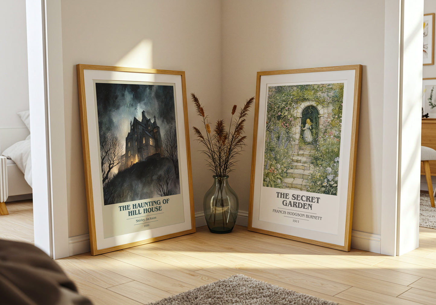The Haunting of Hill House book cover book poster framed on wall – horror wall art