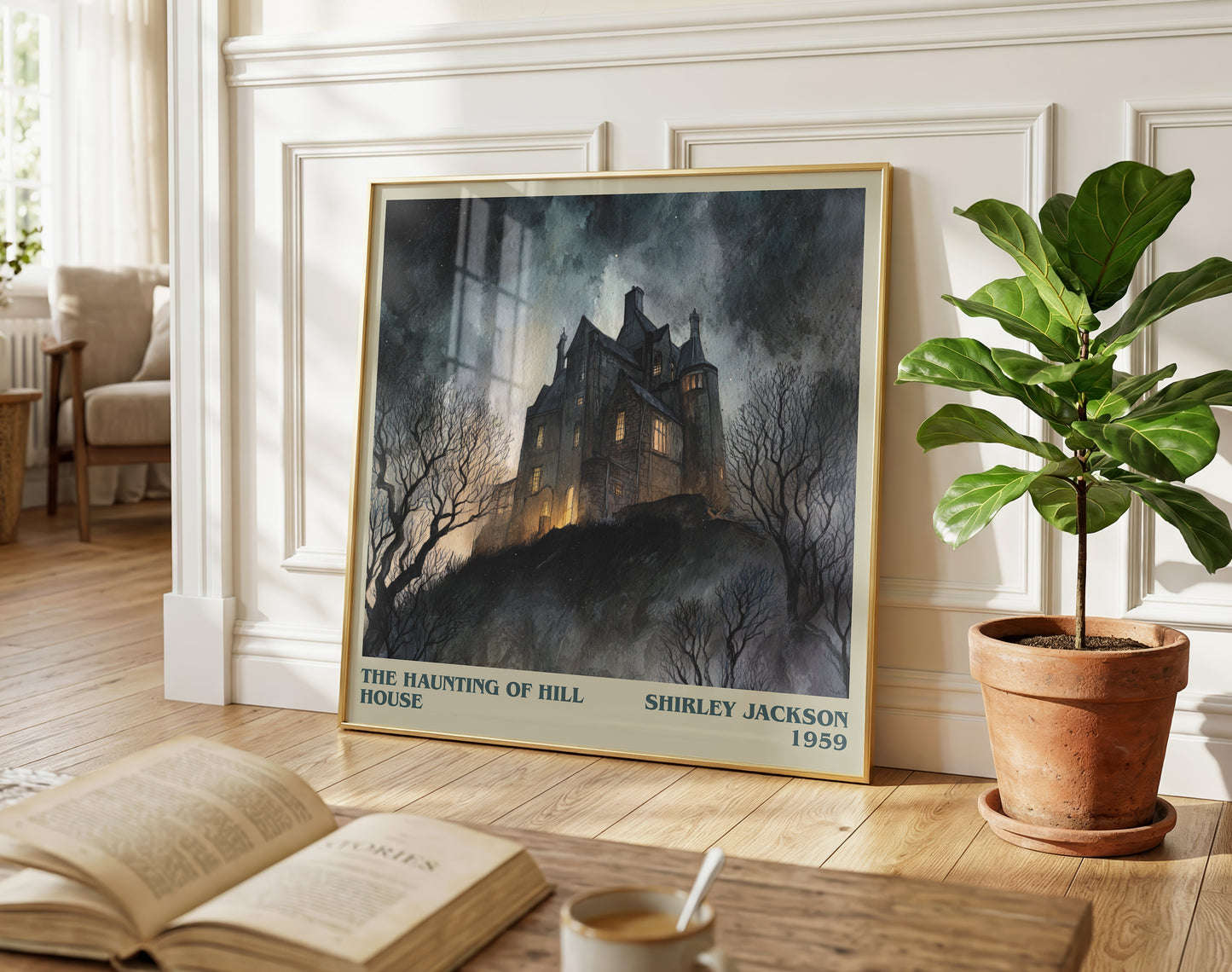 The Haunting of Hill House literary poster paired in gallery wall – literary art prints