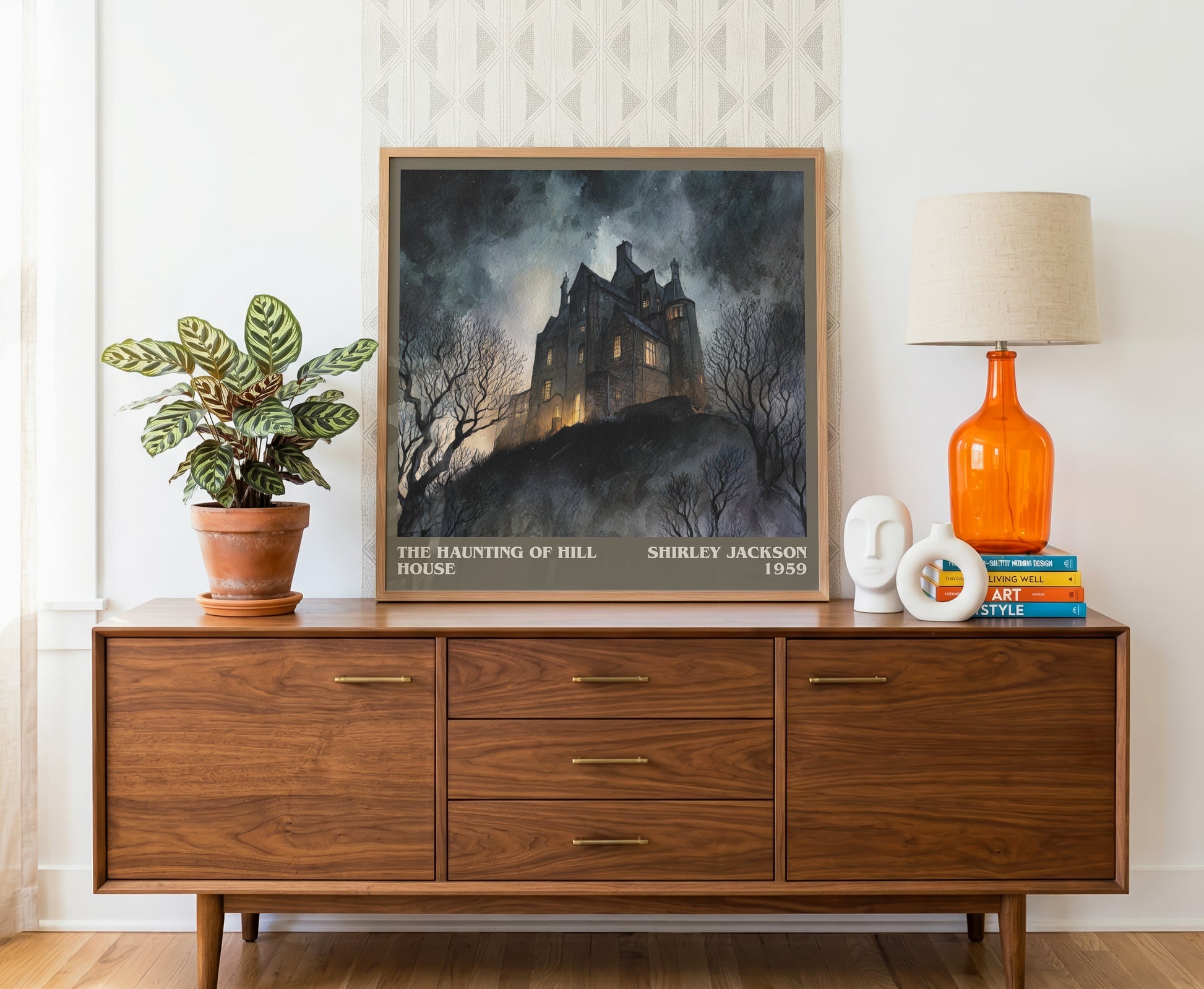The Haunting of Hill House literary literary print detail – Shirley Jackson book art