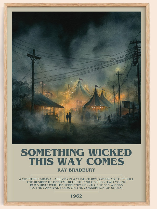 Something Wicked this Way Comes Bookish Wall Art by Ray Bradbury