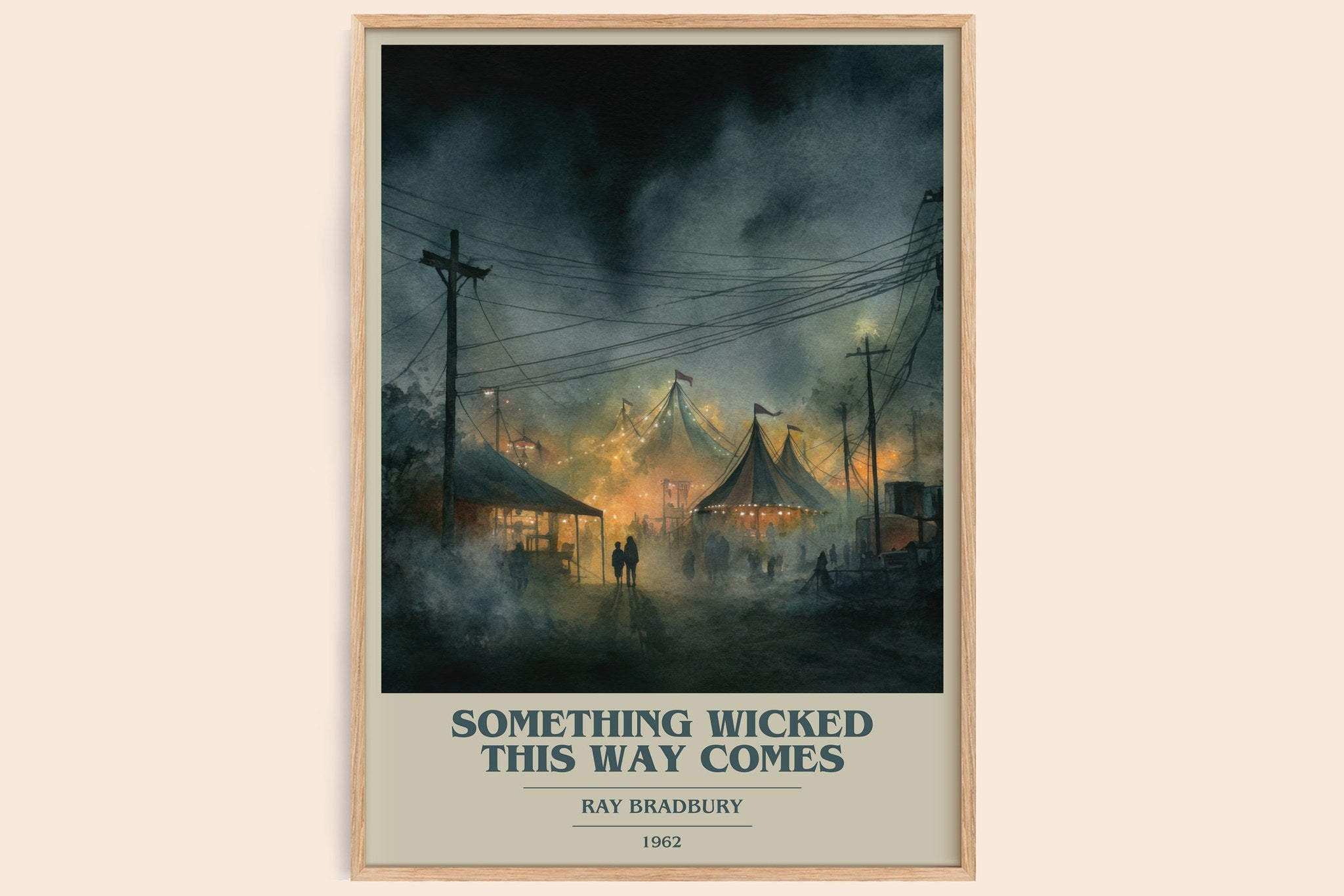 Something Wicked this Way Comes Book Cover Poster by Ray Bradbury