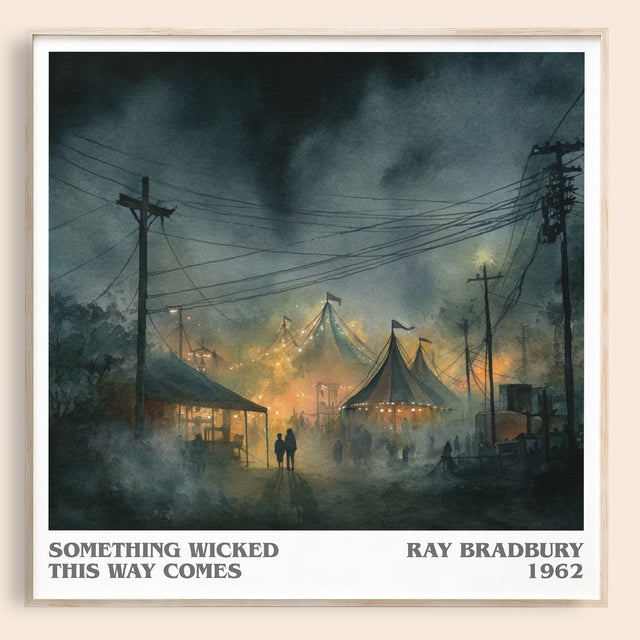 Something Wicked this Way Comes Literary Art Print by Ray Bradbury