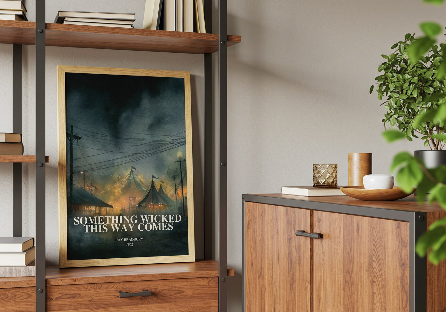 Something Wicked This Way Comes book watercolour illustration paper finish options – matte satin gloss